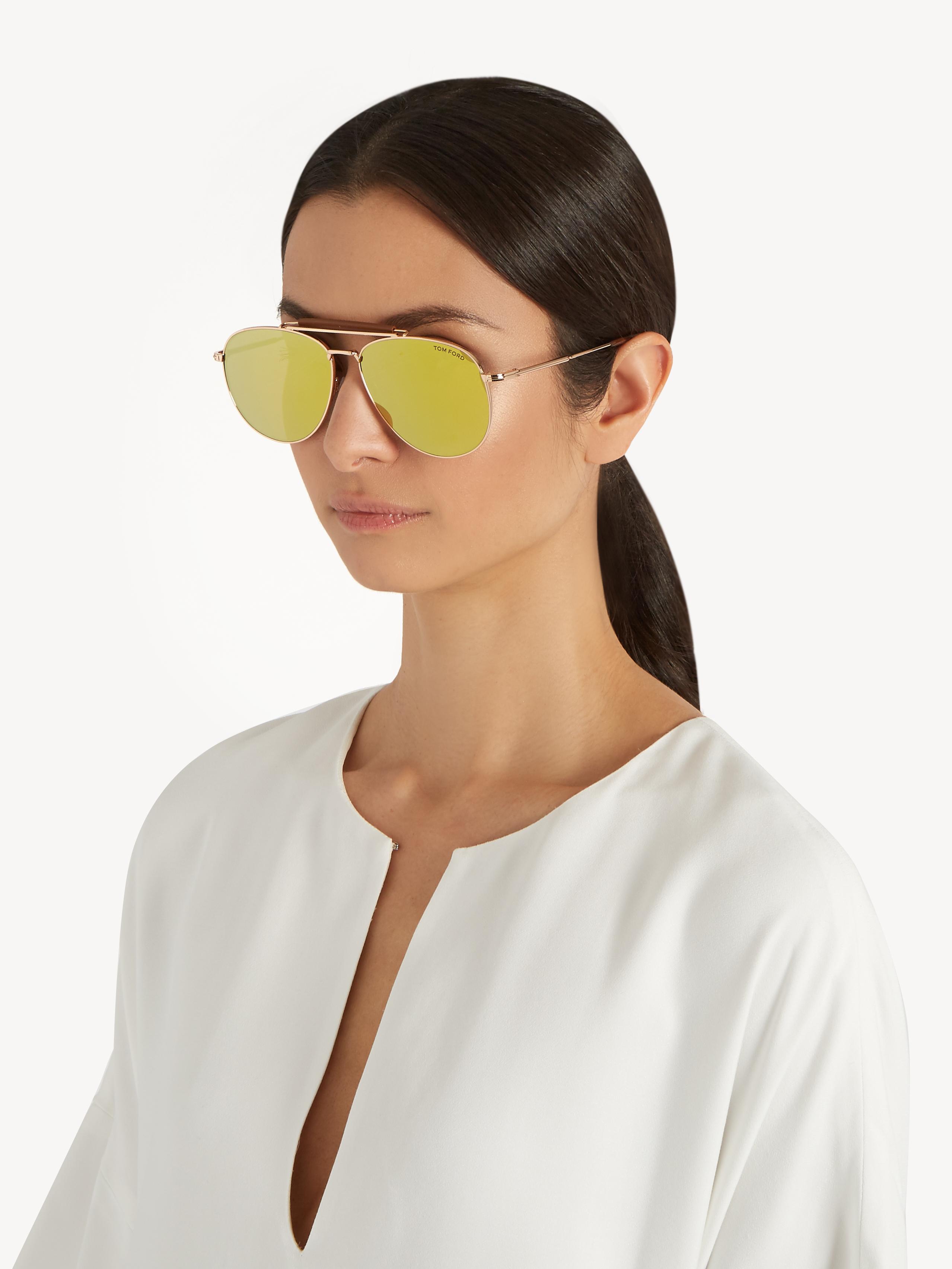 Tom ford reflective hot sale sunglasses